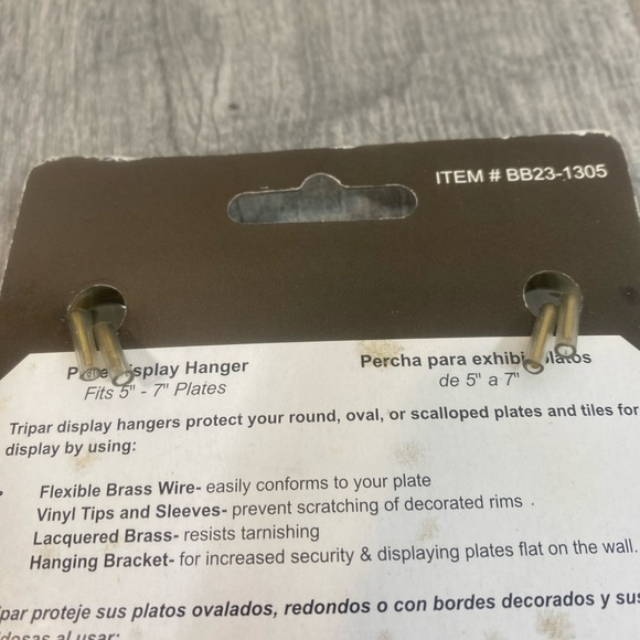 Gold Plate Display Hanger - Set of 7 - Picture 12 of 12